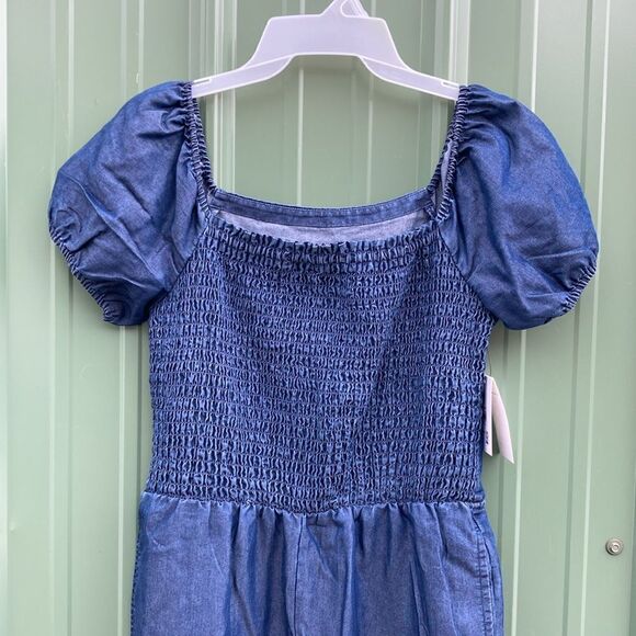 Girls Comfy Lightweight Smocked Jumpsuit, Size XXL - Picture 2 of 7